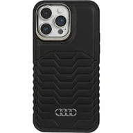 Etui i futerały do telefonów - Audi Synthetic Leather MagSafe iPhone 14 Pro 6.1" czarny/black hardcase AU-TPUPCMIP14P-GT/D3-BK - miniaturka - grafika 1