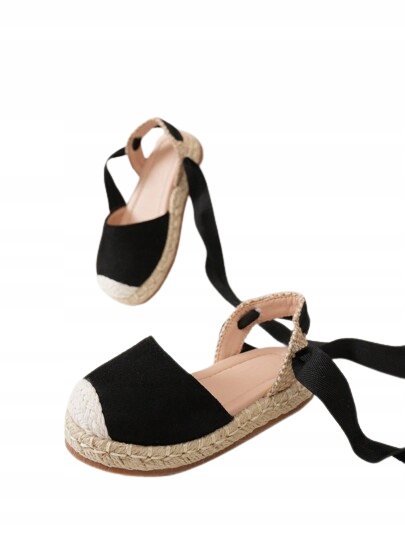 SHEIN DZIECIĘCE ESPADRYLE NA LATO WIĄZANE CASUAL 23 ŁYN