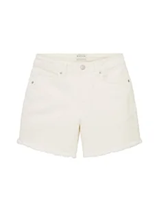 TOM TAILOR Szorty jeansowe dla dziewczynek i dzieci, 10315 - Whisper White, 158 cm - Spodenki damskie - miniaturka - grafika 1
