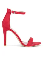 Sandały damskie - JENNY Sandały SS13814 Czerwony - miniaturka - grafika 1