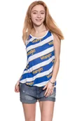 Koszulki i topy damskie - WRANGLER T SHIRT DAMSKI B&Y ALLOVER TANK WHITE W725LF712 112130928 - Wrangler - miniaturka - grafika 1