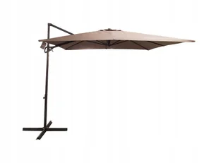 DUŻY SOLIDNY ROZKŁADANY REGULOWANY PARASOL OGRODOWY 300CM AUSTIN BEŻOWY - Parasole ogrodowe - miniaturka - grafika 1