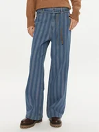 Spodnie damskie - DAY BIRGER ÉT MIKKELSEN Jeansy Elijah DAY65243382 Niebieski Wide Leg - miniaturka - grafika 1