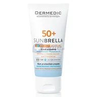 Balsamy i kremy do opalania - Dermedic Sunbrella SPF50+ krem ochronny UV+IR skóra z problemami naczyniowymi 50g + Dermedic Hydrain 3 płyn micelarny H2O 100ml GRATIS - miniaturka - grafika 1