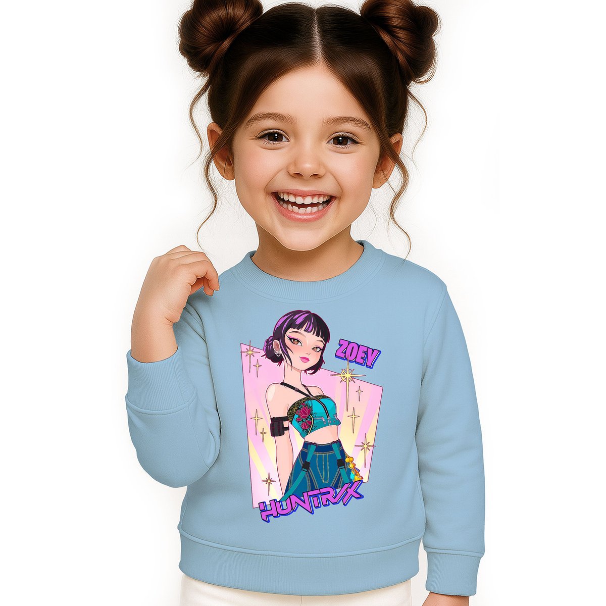 BLUZA DZIECIĘCA HUNTRIX ZOEY KPOP 110-116 BAWEŁNIANA JAKOŚĆ