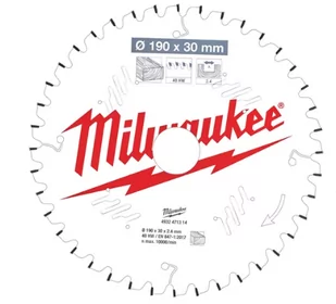 MILWAUKEE PIŁA TARCZOWA 190x30x2,4x40z - Tarcze do pił - miniaturka - grafika 1