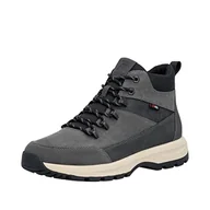 Półbuty męskie - Rieker Męskie buty sznurowane U1671, szare, 41 EU, szary, 41 EU - miniaturka - grafika 1