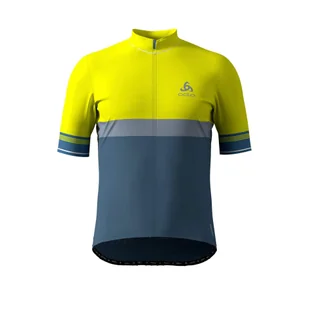 Męska koszulka rowerowa Odlo Zeroweight Ceramicool z krótkim rękawem, rozpinana - Koszulki sportowe męskie - miniaturka - grafika 1