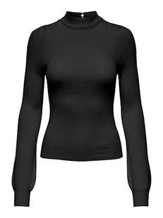 ONLY Sweter w kolorze czarnym - Swetry damskie - miniaturka - grafika 1