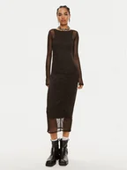 Sukienki - Patrizia Pepe Sukienka koktajlowa 8A1344 J149-K103 Czarny Slim Fit - miniaturka - grafika 1