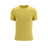 Koszulki sportowe męskie - COMPRESSPORT Koszulka biegowa męska TRAIL RACING SS T-SHIRT ceylon yellow - miniaturka - grafika 1