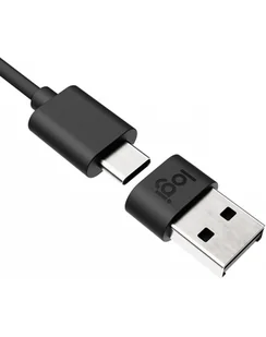 Logitech Logi Zone Wired USB-A Adapter GRAPHITE W 989-000982 - Adaptery i przejściówki - miniaturka - grafika 1
