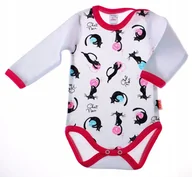 Body dla niemowląt - Body długi rękaw KOTY KŁĘBKI r 80 KLEKLE - miniaturka - grafika 1