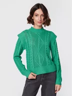Swetry damskie - Brave Soul Sweter LK-248MAGGIE Zielony Regular Fit - miniaturka - grafika 1