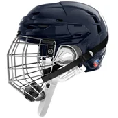 Hokej - Kask hokejowy Warrior Covert CF 100 Combo Navy Senior S - miniaturka - grafika 1