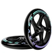 Akcesoria do skatingu - Kółka do hulajnogi RAVEN Celia Black 200mm 2szt - miniaturka - grafika 1