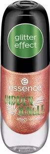 Lakier do paznokci Essence Cosmetics Hidden Jungle Effect Esmalte De UNas 01-Dorado 8 ml (4059729384812) - Lakiery do paznokci - miniaturka - grafika 1