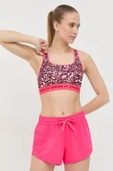 Bielizna sportowa damska - Under Armour biustonosz sportowy 1361042 kolor różowy - miniaturka - grafika 1