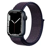 Akcesoria do smartwatchy - Apple Crong Pasek sportowy Crong Nylon Band do Watch 42/44 mm niebieski CRG-44NLB-MBL - miniaturka - grafika 1
