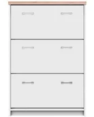 Wieszaki i stojaki - Biała wysoka szafka na buty M2-H20 - miniaturka - grafika 1