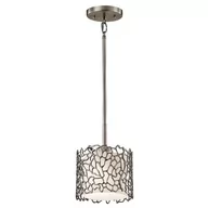 Lampy sufitowe - Elstead Lighting Smukła lampa wisząca Silver Coral 18,4 cm - miniaturka - grafika 1