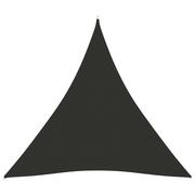 Parasole ogrodowe - vidaXL Żagiel ogrodowy, tkanina Oxford, trójkątny, 4x4x4 m, antracyt vidaXL - miniaturka - grafika 1