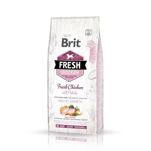 Brit Fresh Chicken with Potato Puppy Healthy Growth 2,5 kg - Sucha karma dla psów - miniaturka - grafika 2