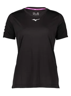Mizuno Koszulka sportowa w kolorze czarnym - Koszulki sportowe damskie - miniaturka - grafika 1