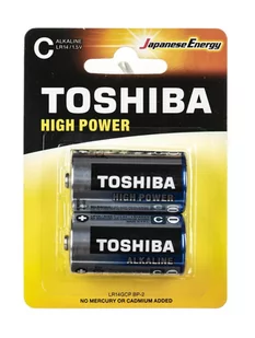 Toshiba Baterie alkaliczne LR14GCP, 2 szt - Ładowarki i akumulatory - miniaturka - grafika 1
