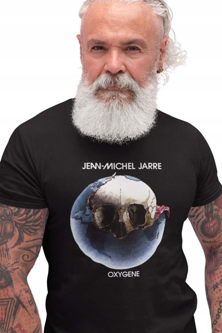 JEAN MICHELE JARRE Oxygene T-SHIRT MĘSKI KOSZULKA Czarna prezent XL