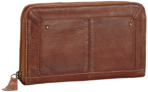 PIECES Damskie portmonetki, VIBS LEATHER PURSE SU12, 21 x 12 x 2 cm, brązowy - Braun Mocca - 21x12x1,5 cm (B x H x T)