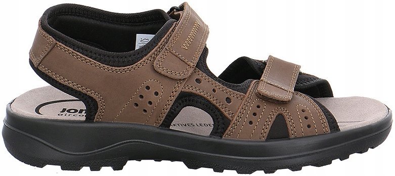 Jomos Sandały Męskie Skórzane na Rzepy 45 Ż8d