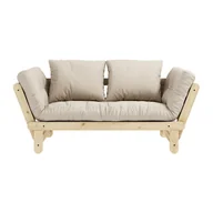 Sofy i kanapy - Sofa rozkładana Karup Design Beat Natural Clear/Beige - miniaturka - grafika 1
