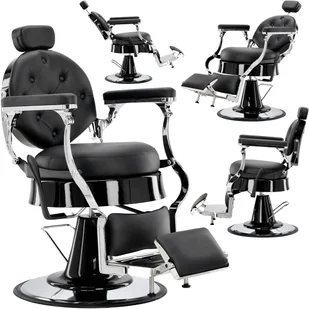 Fotel fryzjerski barberski hydrauliczny do salonu fryzjerskiego barber shop Agustín Barberking - Fotele fryzjerskie - miniaturka - grafika 1