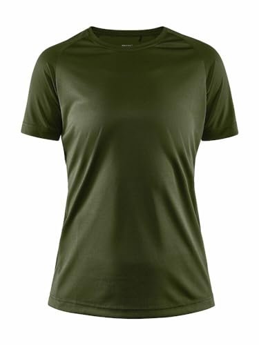 Craft CORE Unify Training Tee | damska koszulka sportowa S | Rift | odzież sportowa dla kobiet z poliestru pochodzącego z recyklingu | zakrzywione szwy boczne | Quick Dry T-shirt damski | koszulka
