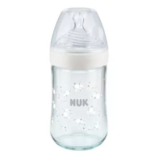 NUK Butelka NATUR SENSE z PP 260ml (smoczek SILIKON do mleka) biała 741964D - Butelki dla niemowląt - miniaturka - grafika 1