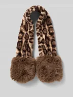 Apaszki i szaliki damskie - Szal z aplikacją z logo - miniaturka - grafika 1