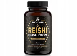 REISHI (GANODERMA LUCIDUM) 10:1 EKSTRAKT 60 KAPSUŁEK SOLVE LABS - Układ nerwowy - miniaturka - grafika 1