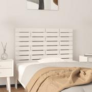Inne meble do sypialni - Wezgłowie łóżka, białe, 96x3x63 cm, lite drewno sosnowe Lumarko! - miniaturka - grafika 1