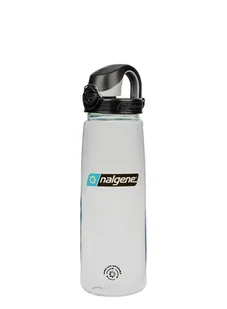Butelka turystyczna na wodę Nalgene On The Fly 24 oz (700 ml) - clear/black - Shakery i bidony sportowe - miniaturka - grafika 1