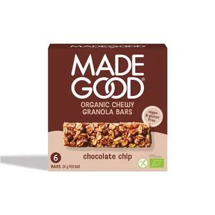 Madegood Batoniki granola crunchy z czekoladą 6 x 24 g Bio - żywność - Chałwa - miniaturka - grafika 1