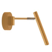 Lampy ścienne - Regulowany kinkiet ścienny Kosame 4009 Shilo rurka do sypialni punktowa złota - miniaturka - grafika 1