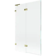 Parawany nawannowe - Mexen Lunar L parawan nawannowy 2-skrzydłowy lewy 110 x 150 cm, transparent, złoty - 897L-110-100-50-00-L - miniaturka - grafika 1