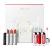 Błyszczyki do ust - KIKO Milano Holiday Première Irresistible Lips Gift Set zestaw matowa pomadka do ust 3x3.5g + nawilżający błyszczyk do ust 3x6.5ml - miniaturka - grafika 1