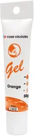 Dodatki do ciast w proszku - Barwnik żelowy w tubce Orange - Pomarańczowy 30g Food Colours - miniaturka - grafika 1