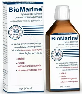 Marinex BioMarine (Olej z Wątroby Rekinów Głębinowych) 100ml - Witaminy i minerały - miniaturka - grafika 1