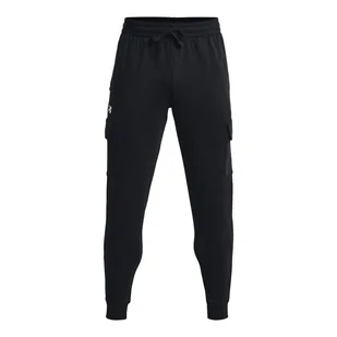 Męskie Spodnie UNDER ARMOUR UA RIVAL FLEECE CARGO JOGGER 1382134-001 – Czarny - Spodnie męskie - miniaturka - grafika 1