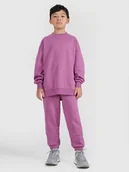 Bluzy dla chłopców - 4F Komplet dresowy dziecięcy - różowy 158/164 (12-14 lat) - miniaturka - grafika 1