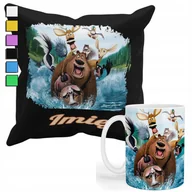 Gadżety dla niej i dla niego - ZESTAW KUBEK + POSZEWKA Z NADRUKIEM-DLA FANA PREZENT GRIZZY I LEMINGI +IMIĘ - miniaturka - grafika 1