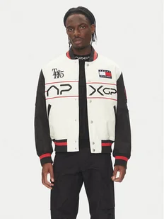 Tommy Hilfiger Kurtka bomber F1 Movie MW0MW41367 Écru Regular Fit - Kurtki męskie - miniaturka - grafika 1